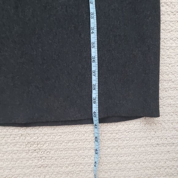 JONES NEW YORK  Grey Sweater Dress Ribbed Knit Long Sleeve - Picture 8 of 10